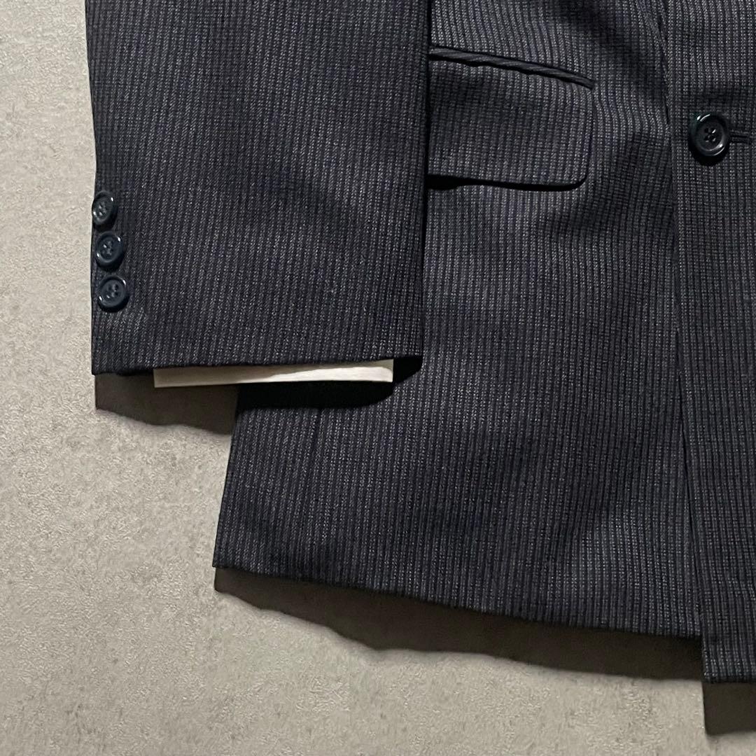 特注【vintage】セットアップ ダブルスーツ カジュアル　ストライプ　黒