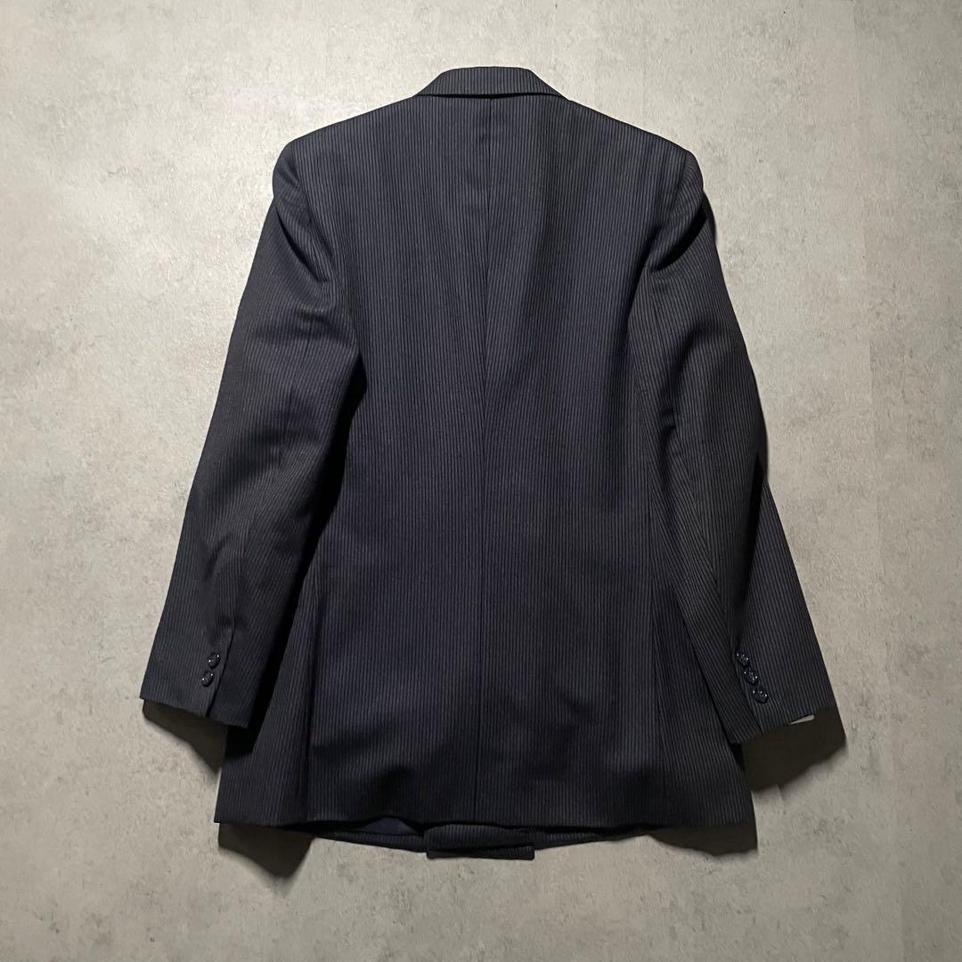 特注【vintage】セットアップ ダブルスーツ カジュアル　ストライプ　黒