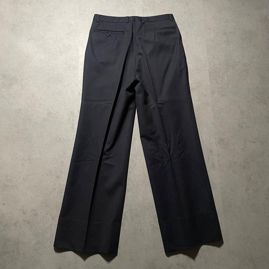 特注【vintage】セットアップ ダブルスーツ カジュアル　ストライプ　黒