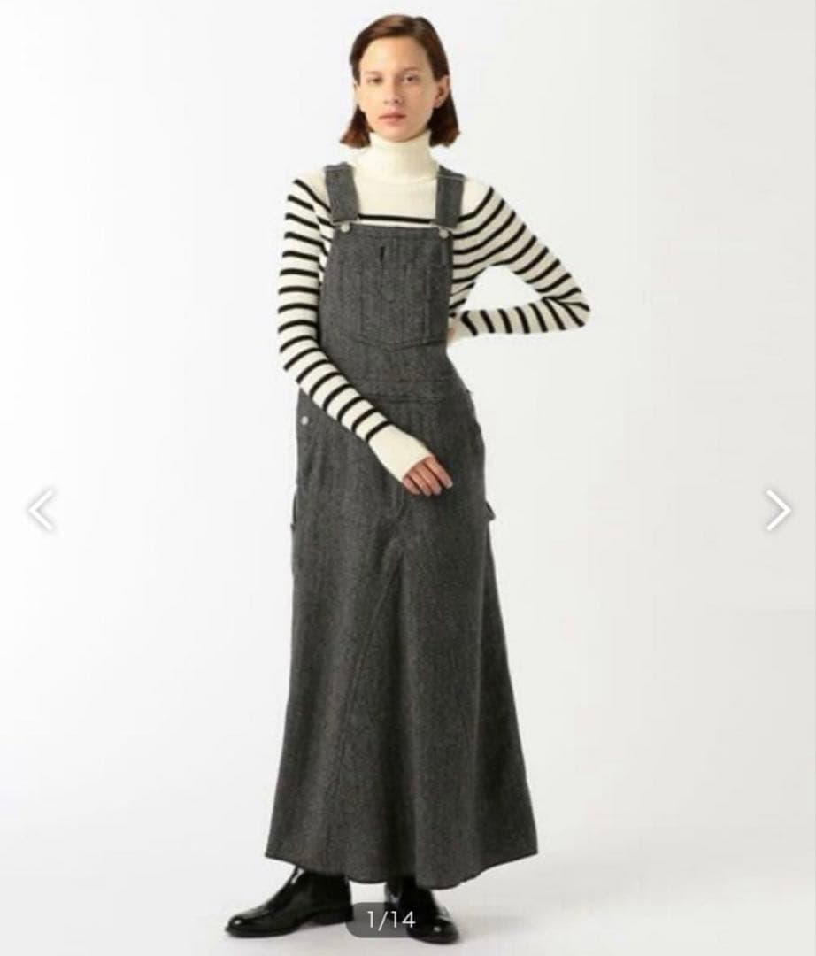 ユニオンランチ　ヘリンボーン　サロペット