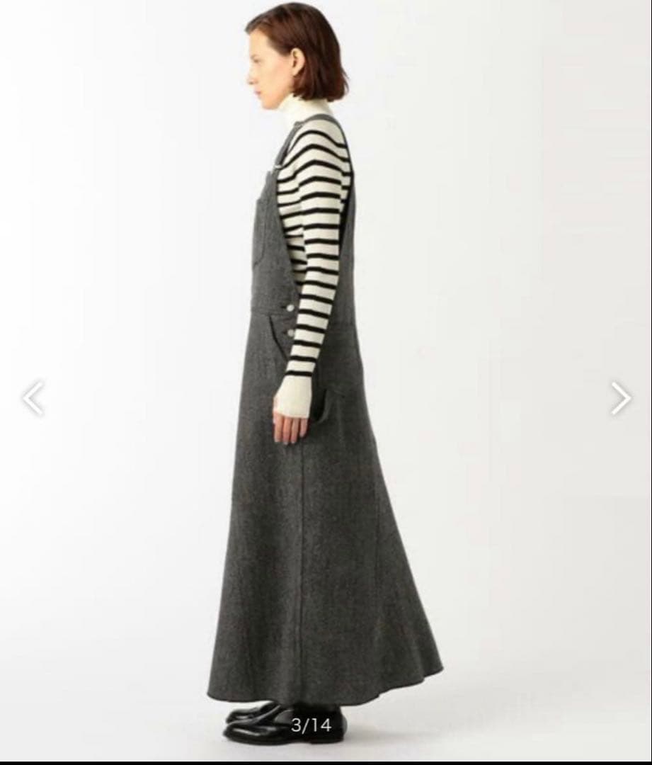 ユニオンランチ　ヘリンボーン　サロペット