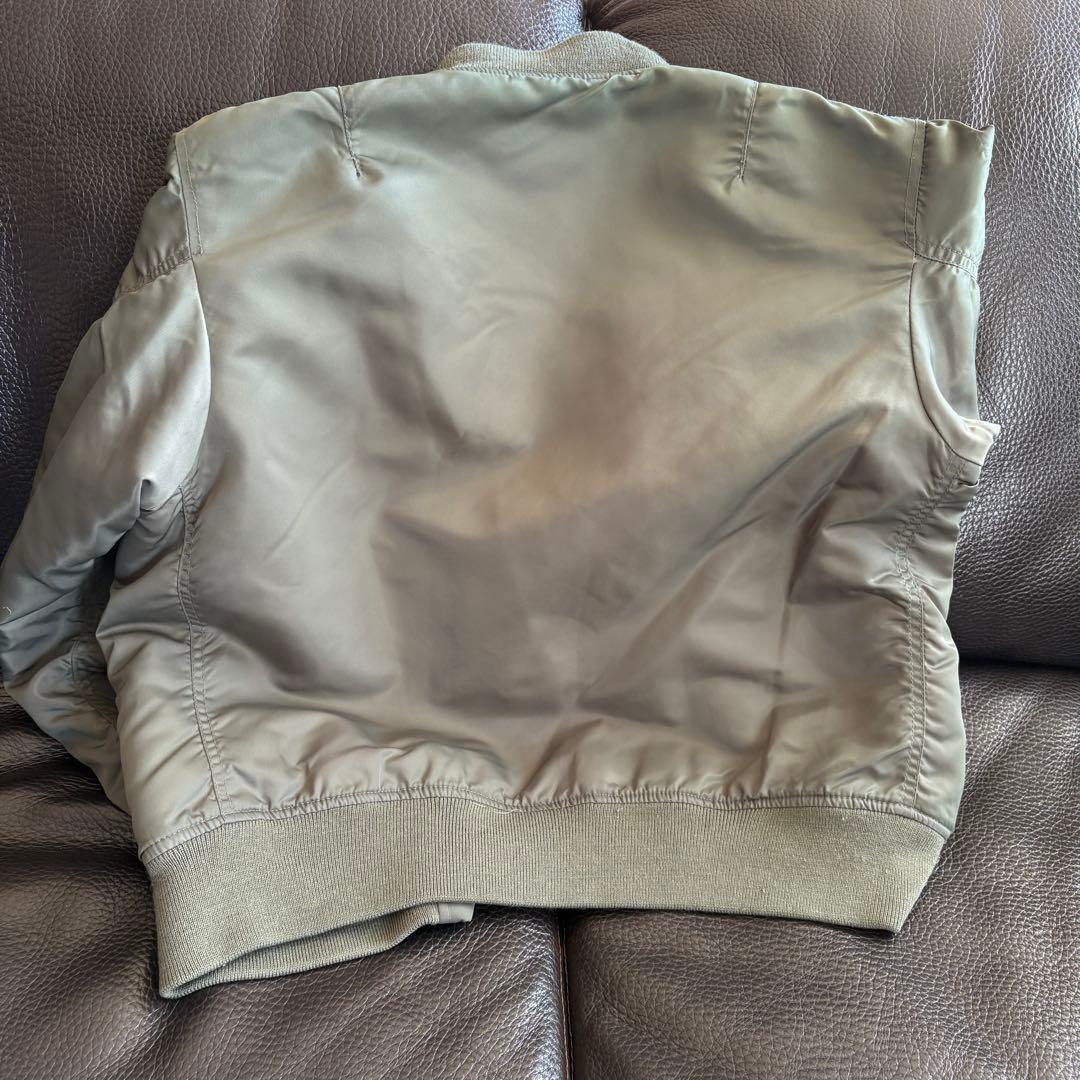 AVIREX MA-1 ジャケット オリーブ カーキ セージ グリーン L XL