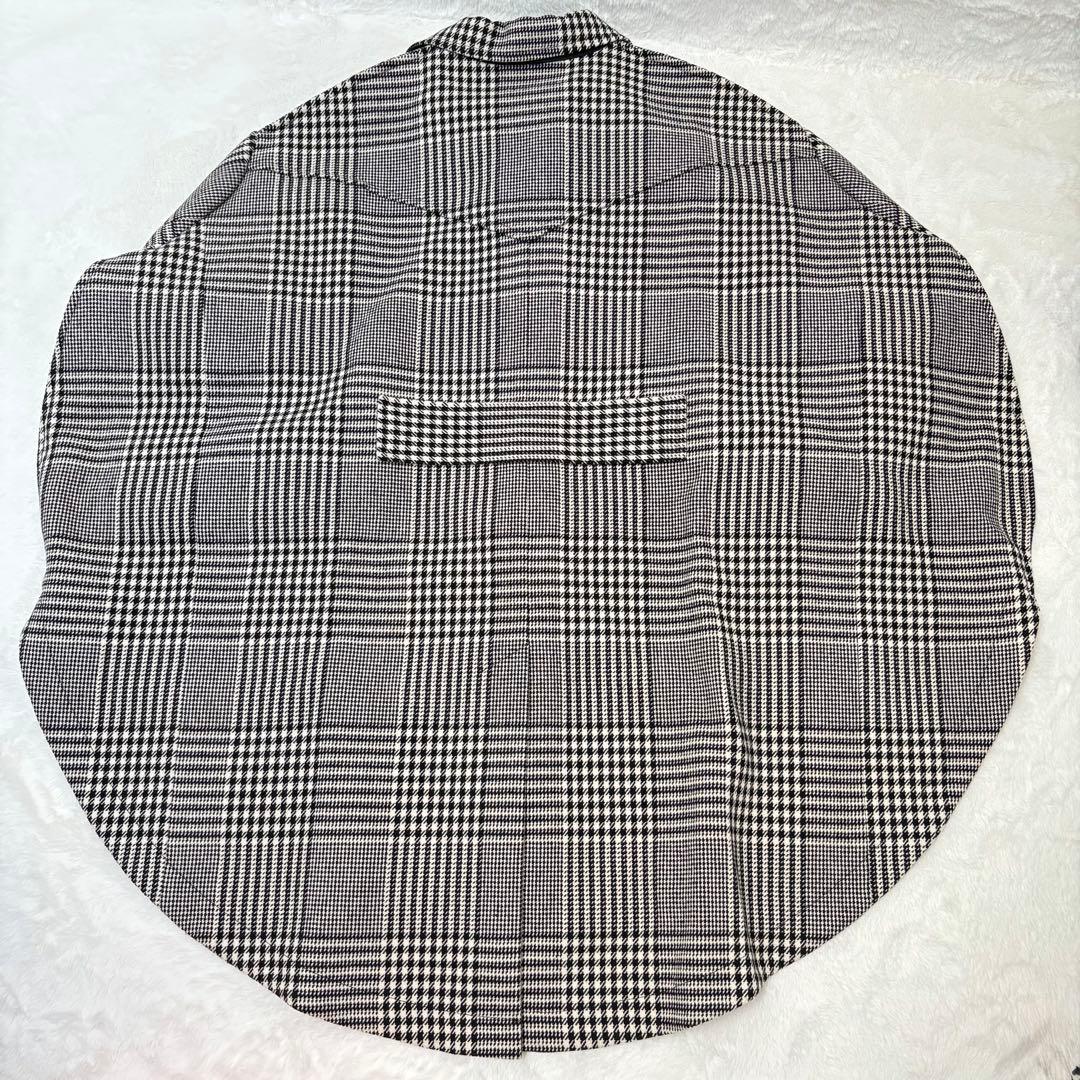 MM6 Maison Margiela チェック柄コクーンコート XS 大きめ