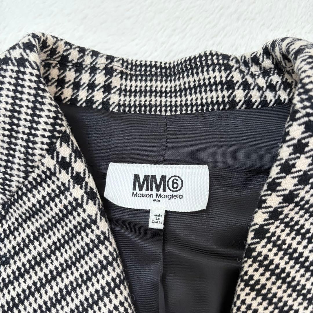 MM6 Maison Margiela チェック柄コクーンコート XS 大きめ