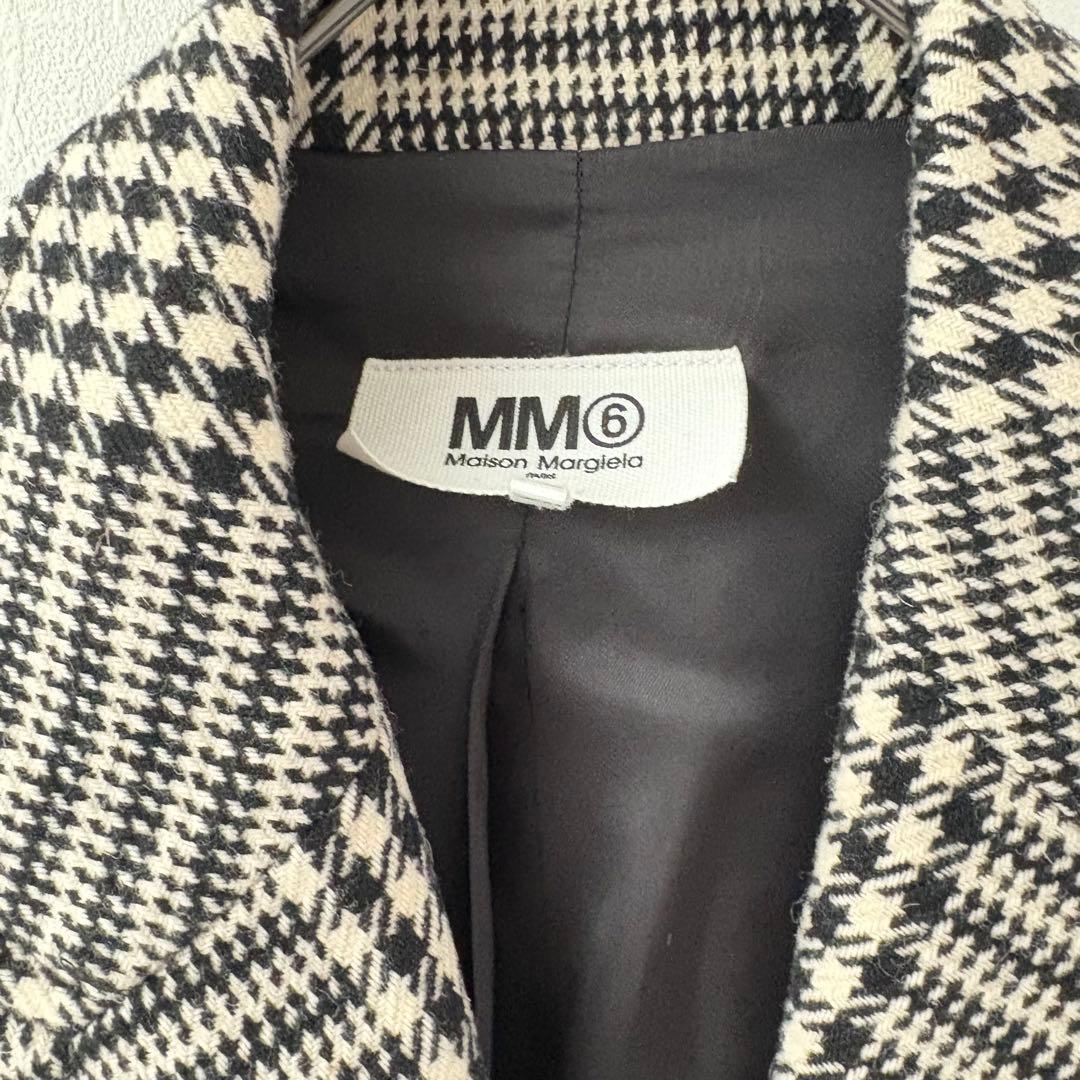 MM6 Maison Margiela チェック柄コクーンコート XS 大きめ