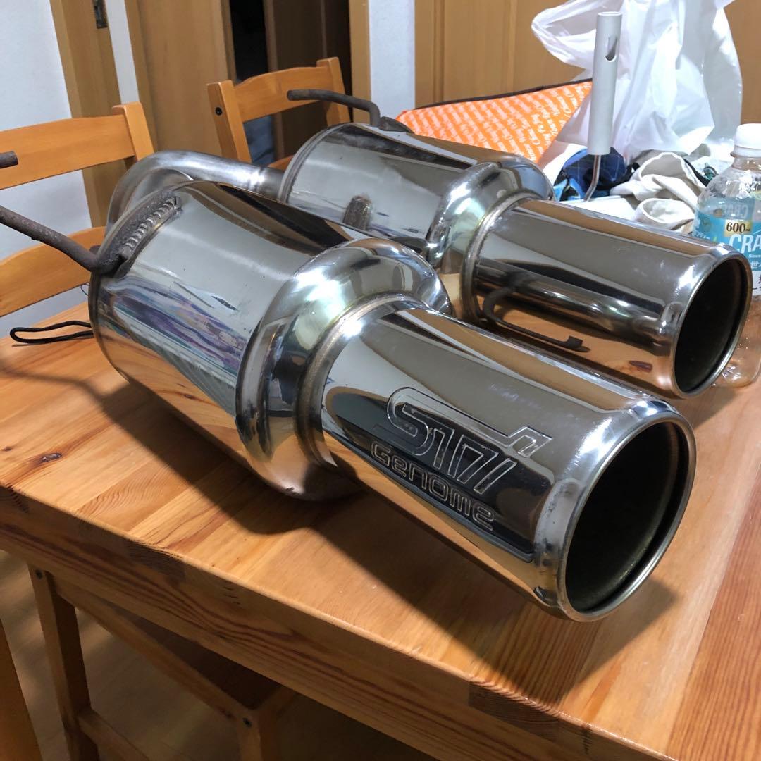 スバル レガシィ stiゲノムマフラー 色味抜き