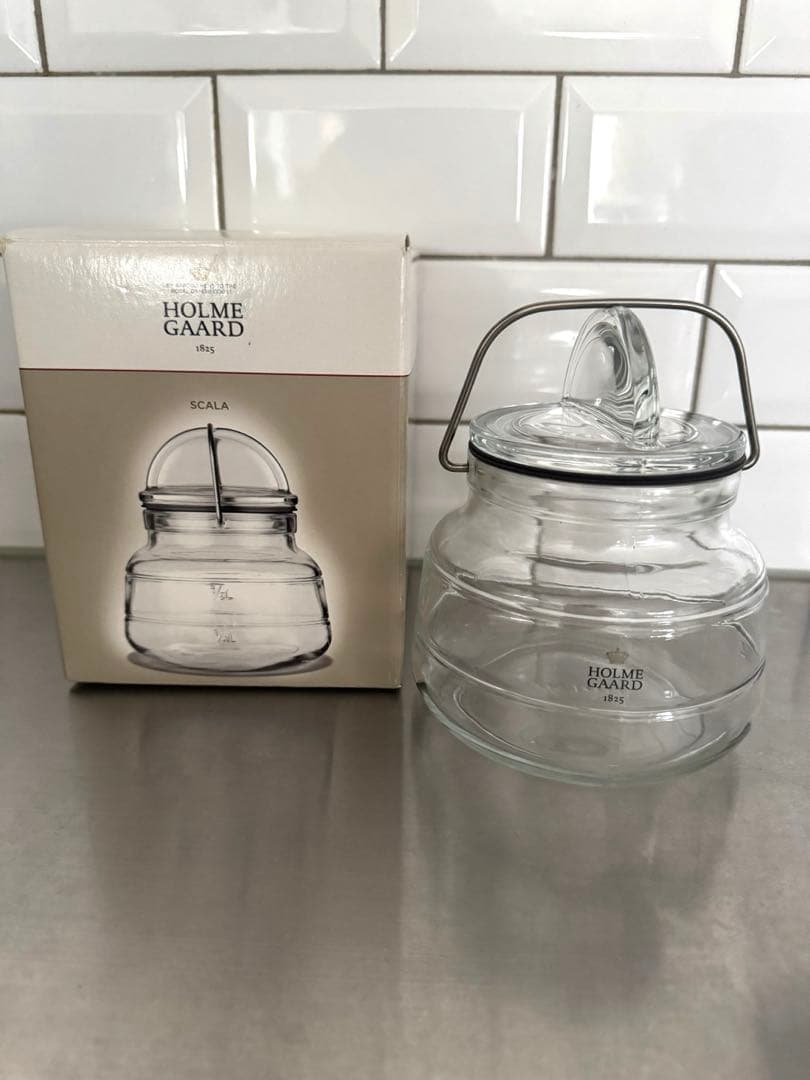 【新品未使用】HOLME GAARD SCALA ガラス瓶 0.5L