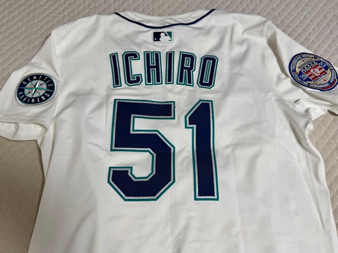 イチロー#永久欠番51 マリナーズ 殿堂入りパッチ付きエリートユニフォーム