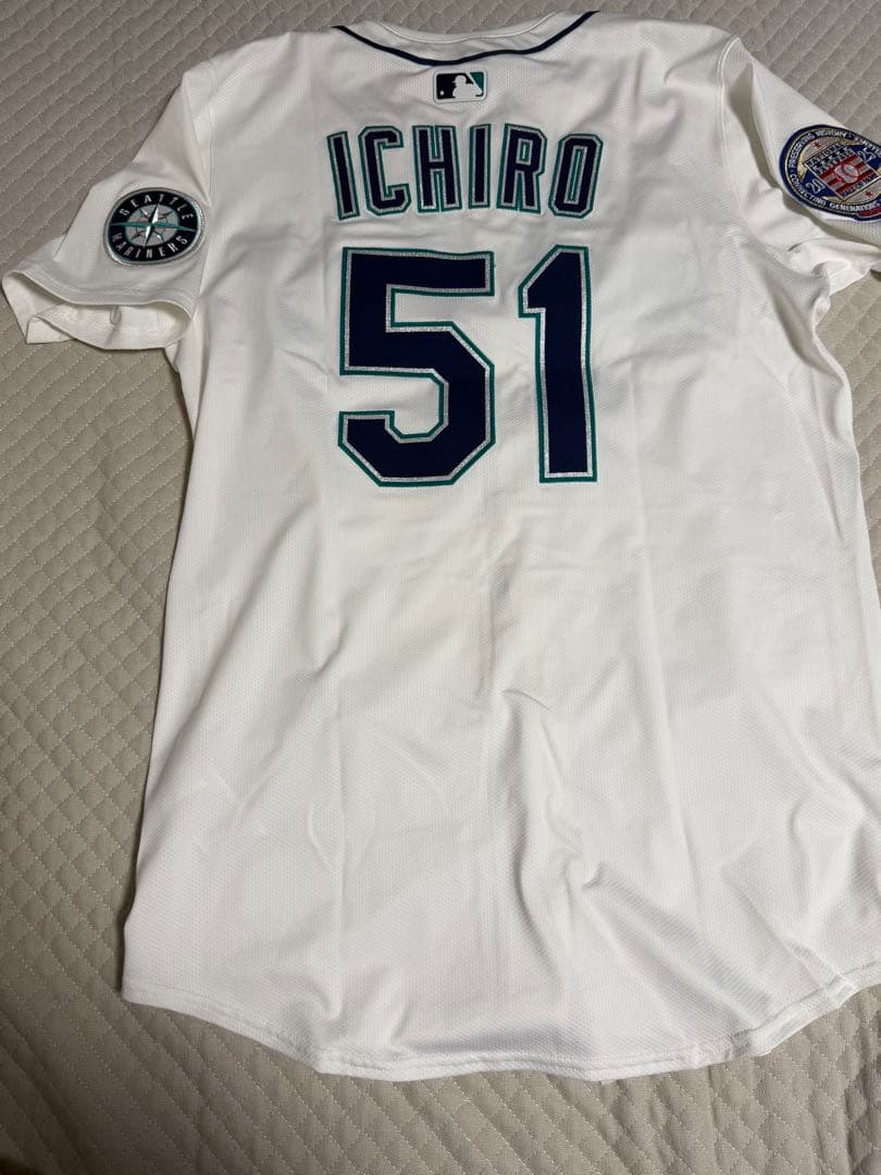 イチロー#永久欠番51 マリナーズ 殿堂入りパッチ付きエリートユニフォーム