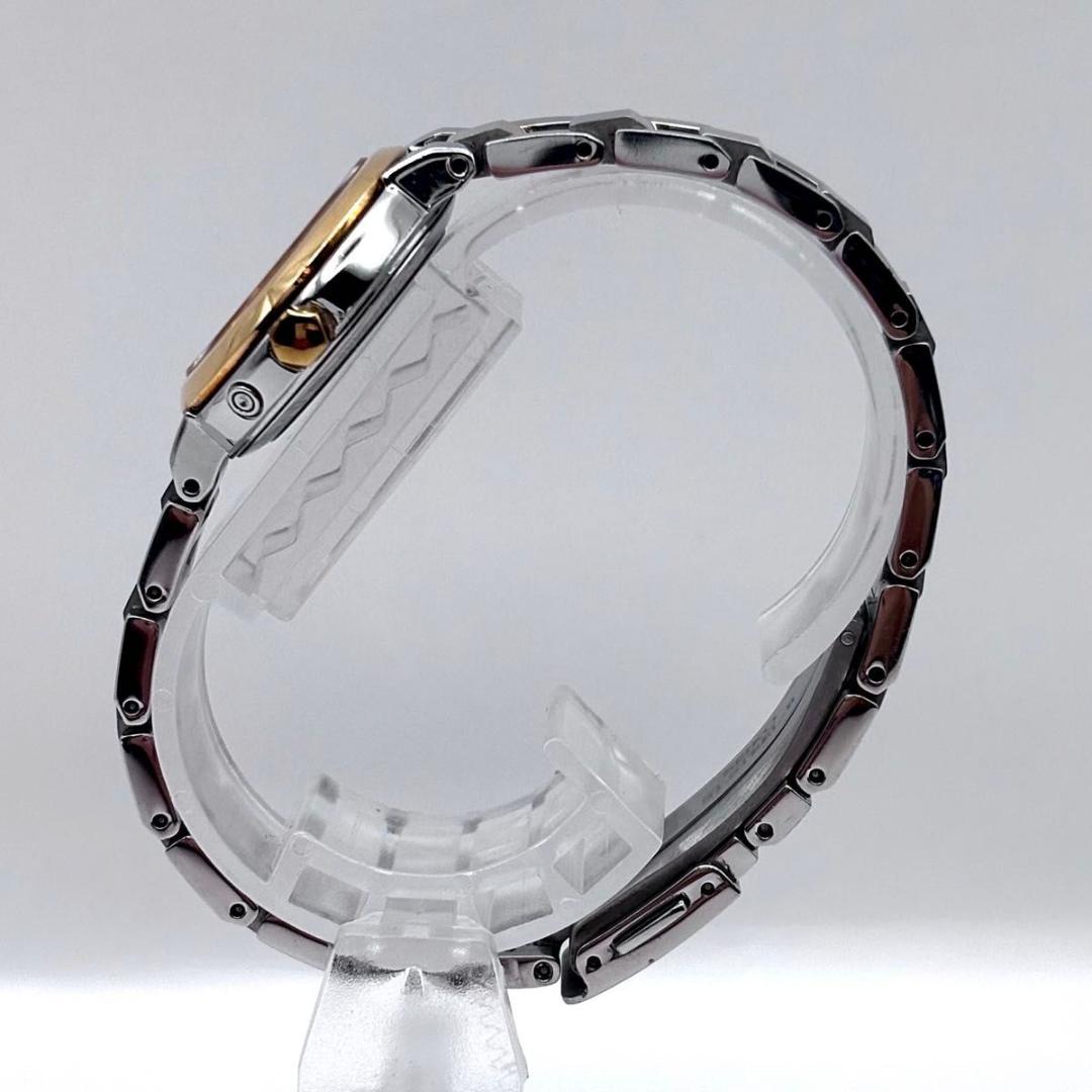 セイコー ルキア 電波ソーラー デイト レディース ピンク 稼働品