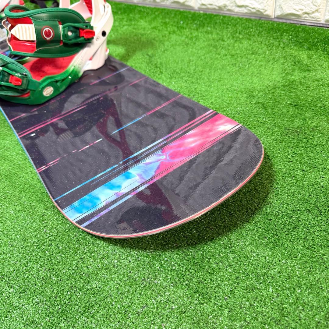 美品　SALOMON 143 スノーボード　ビンディング　スイカ　可愛い　ケース