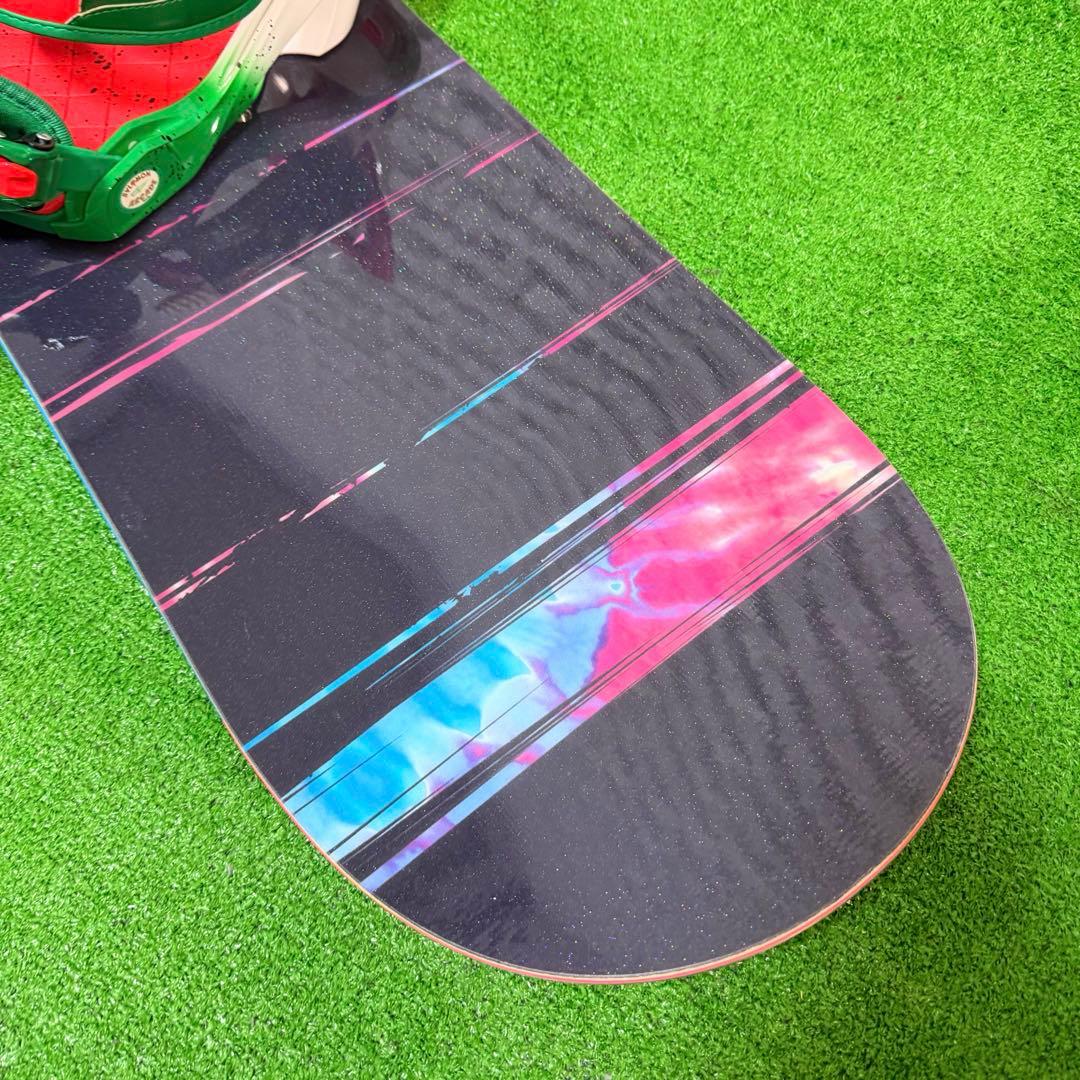 美品　SALOMON 143 スノーボード　ビンディング　スイカ　可愛い　ケース