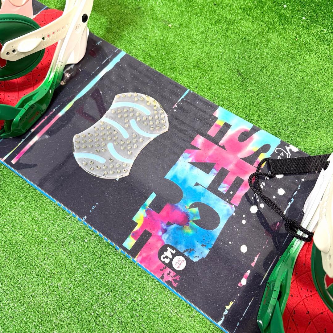 美品　SALOMON 143 スノーボード　ビンディング　スイカ　可愛い　ケース