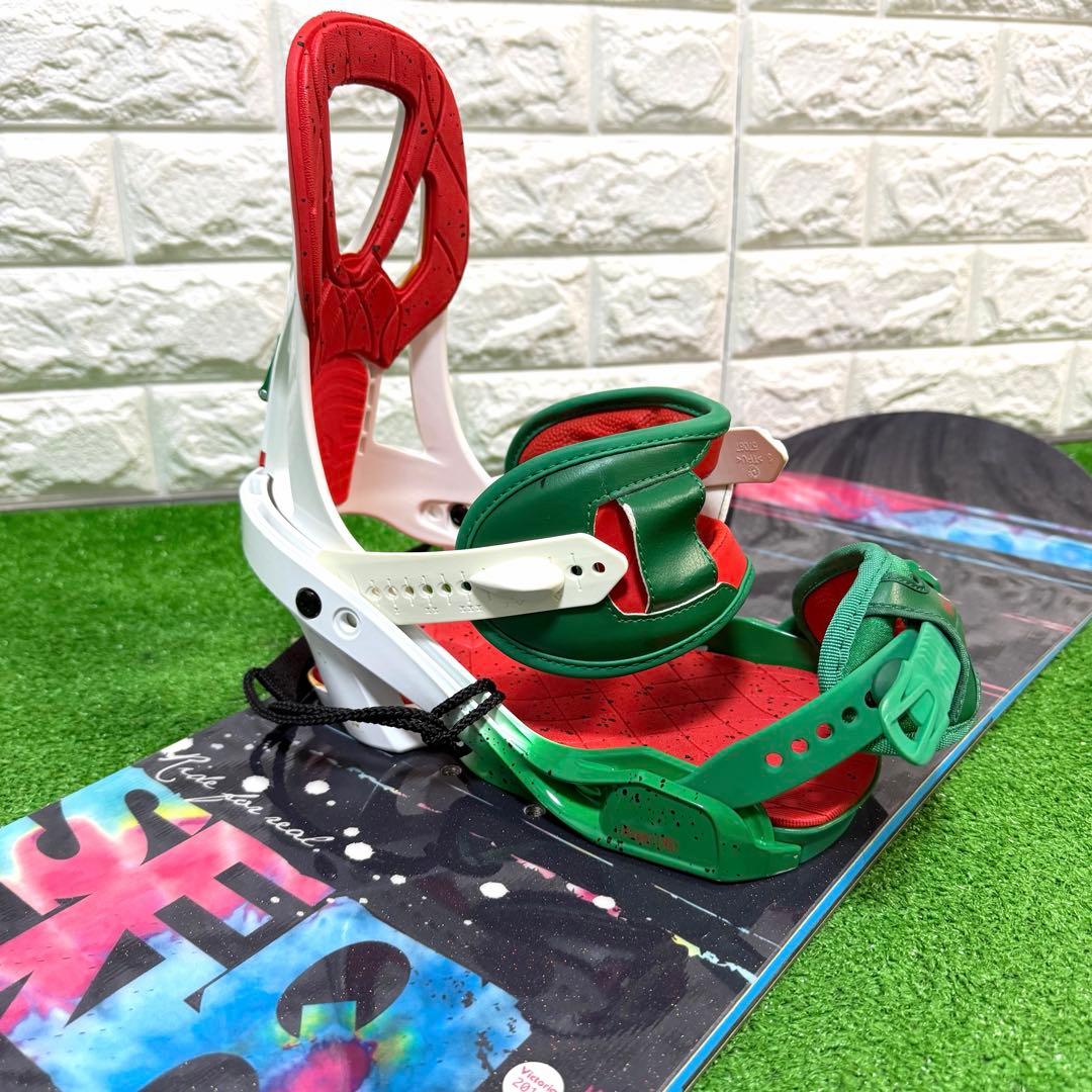 美品　SALOMON 143 スノーボード　ビンディング　スイカ　可愛い　ケース