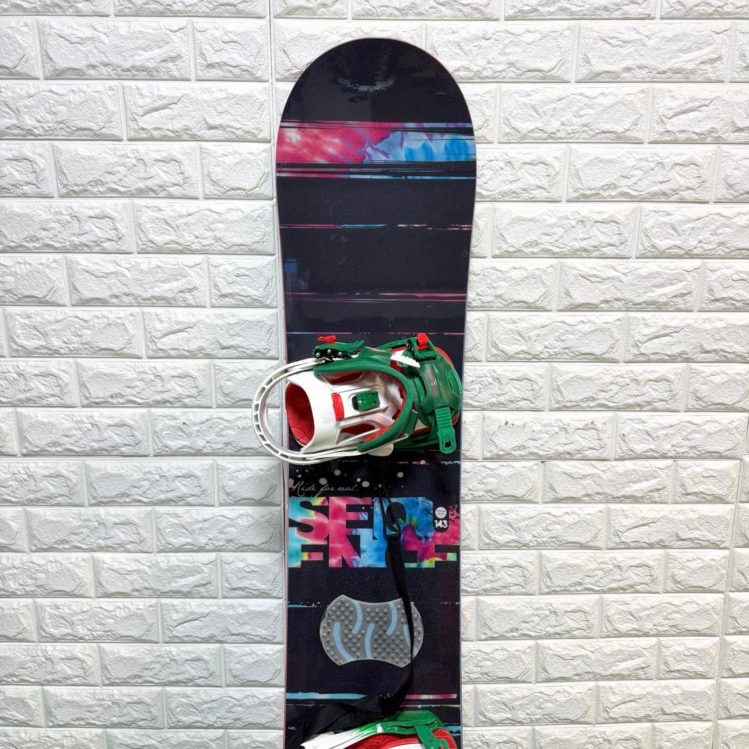 美品　SALOMON 143 スノーボード　ビンディング　スイカ　可愛い　ケース