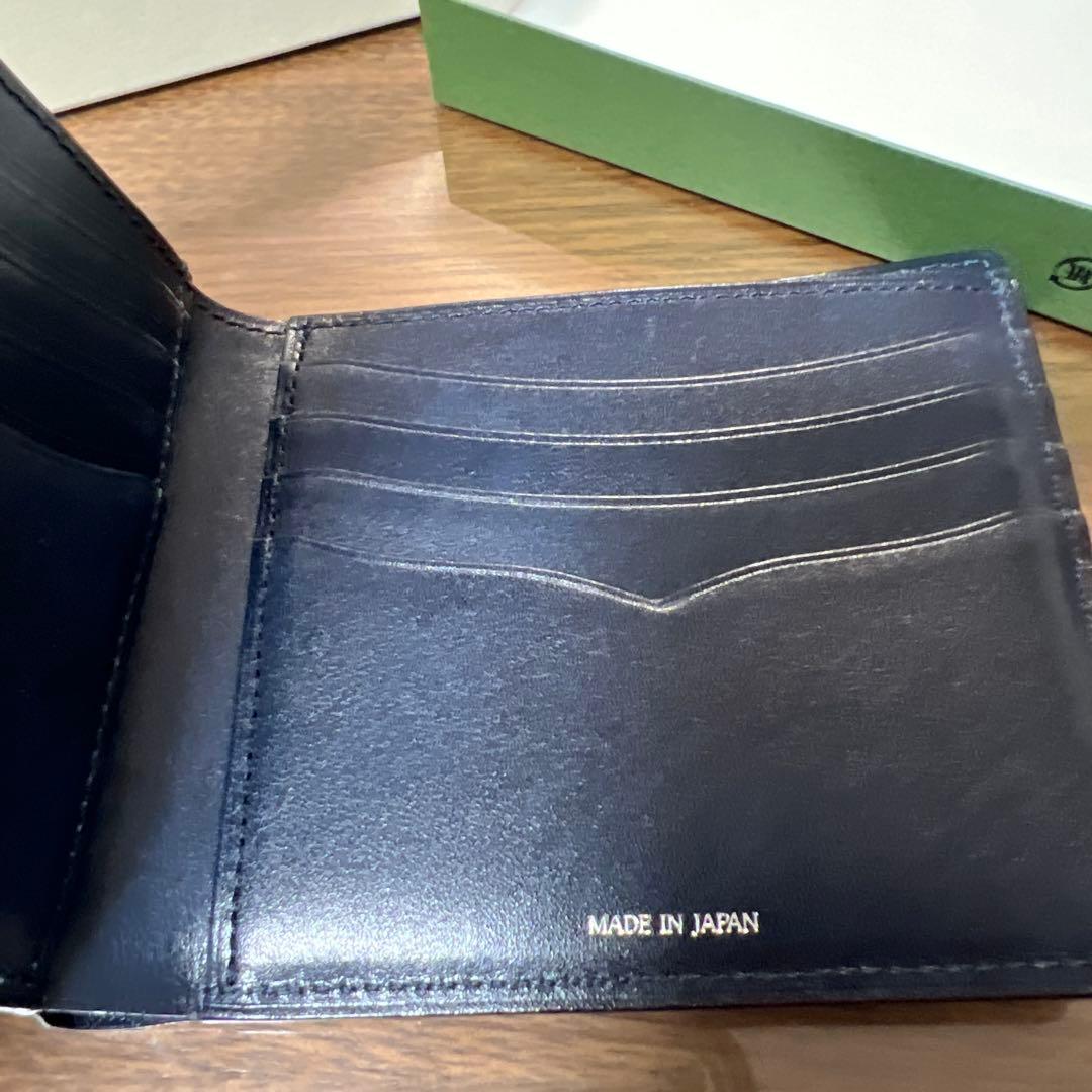 キプリス　コードバン　財布　二つ折り　カード札入れ