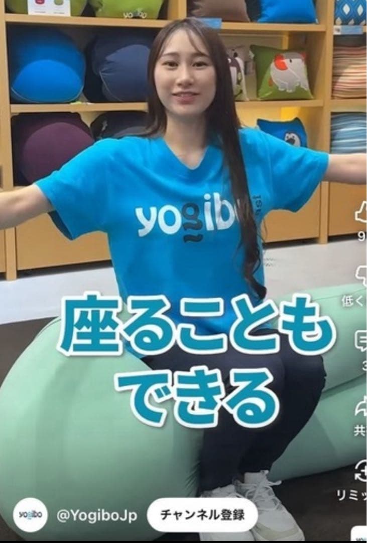 送料込み！【美品】Yogibo Premium ヨギボープレミアム　ブルー