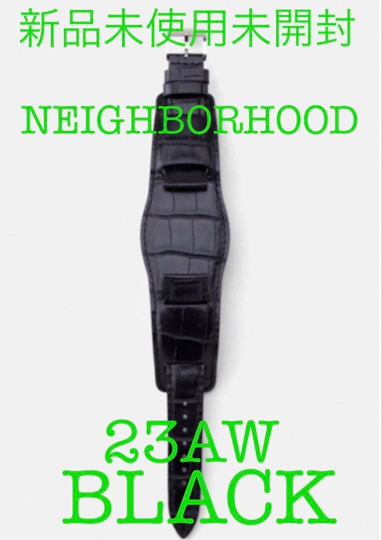 NEIGHBORHOOD LEATHER EMB WATCH BAND 23 ら