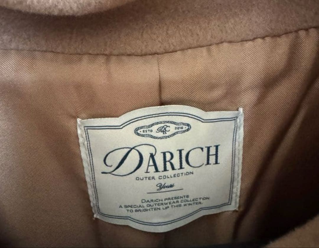 darich ドロップショルダージャケットコート