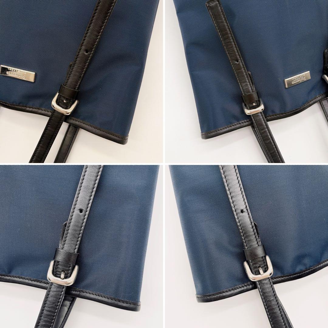 美品✨【バーバリーズブルーレーベル】バケツ型トートバッグ ノバチェック ネイビー