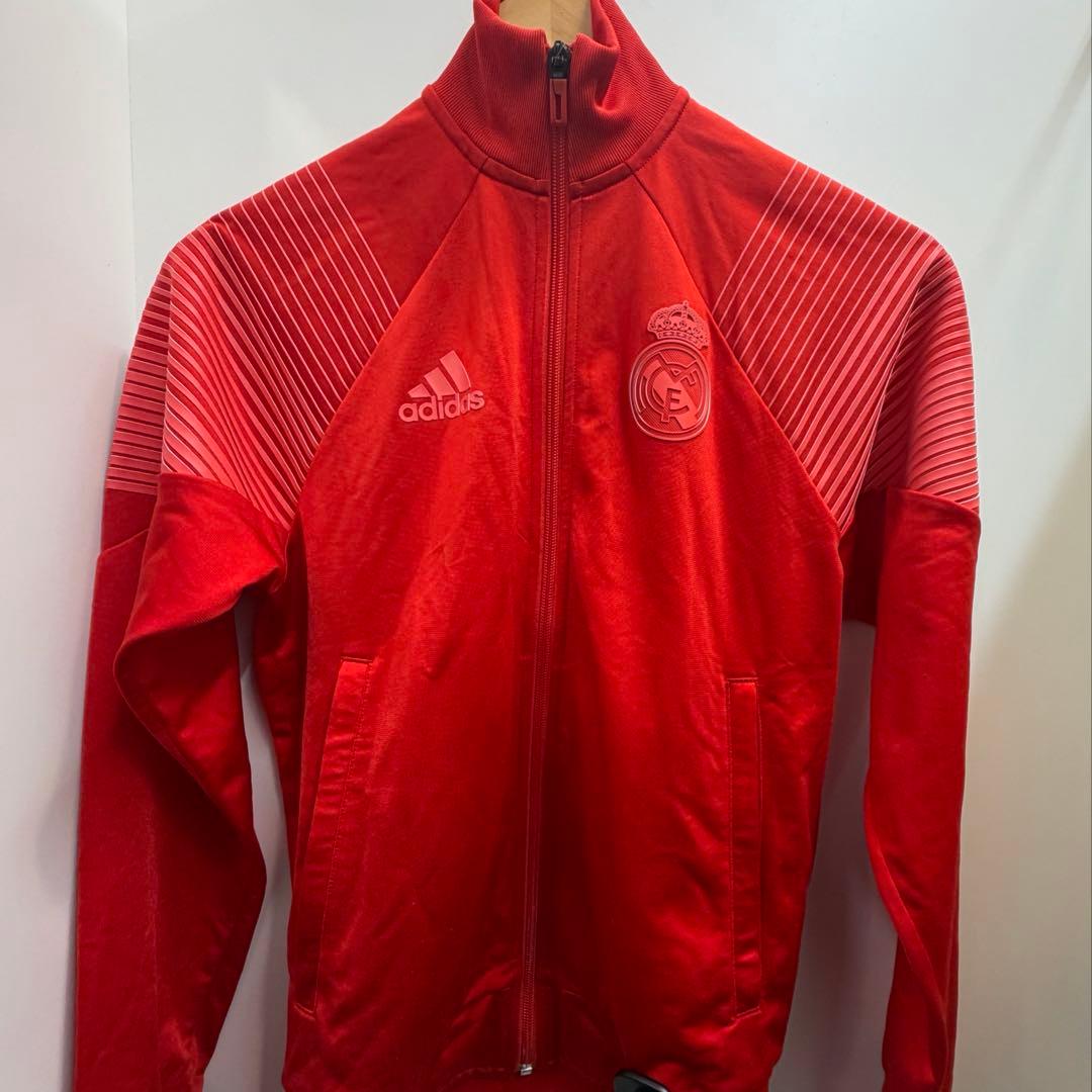 adidas レアル・マドリード ジャケット レッド ドリルトップ