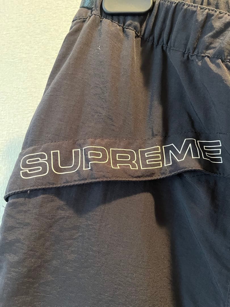 SUPREME☆ナイロンパンツ XL 黒 used美品