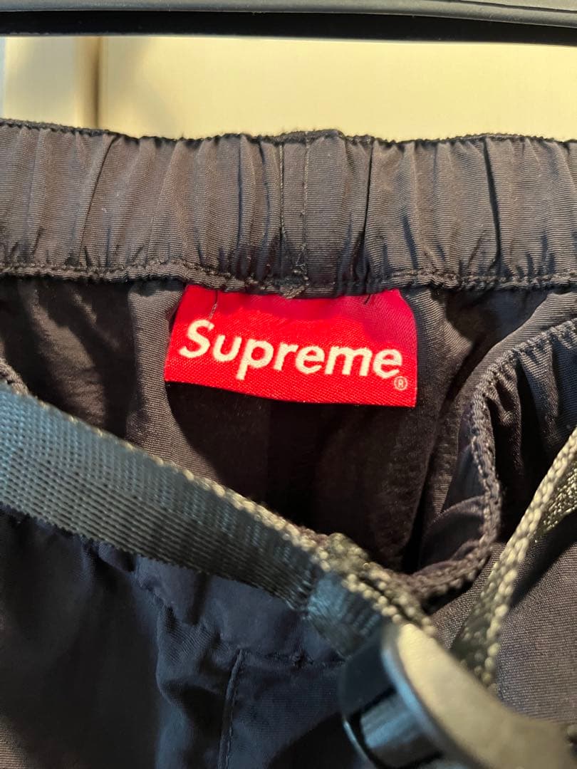 SUPREME☆ナイロンパンツ XL 黒 used美品