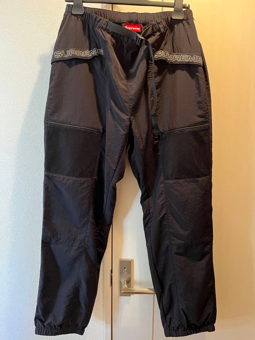 SUPREME☆ナイロンパンツ XL 黒 used美品