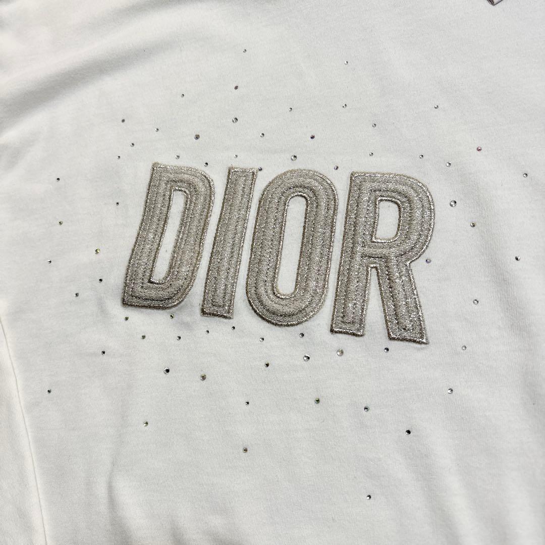 新品★DIOR 長袖シャツ ホワイト スパンコール130cm