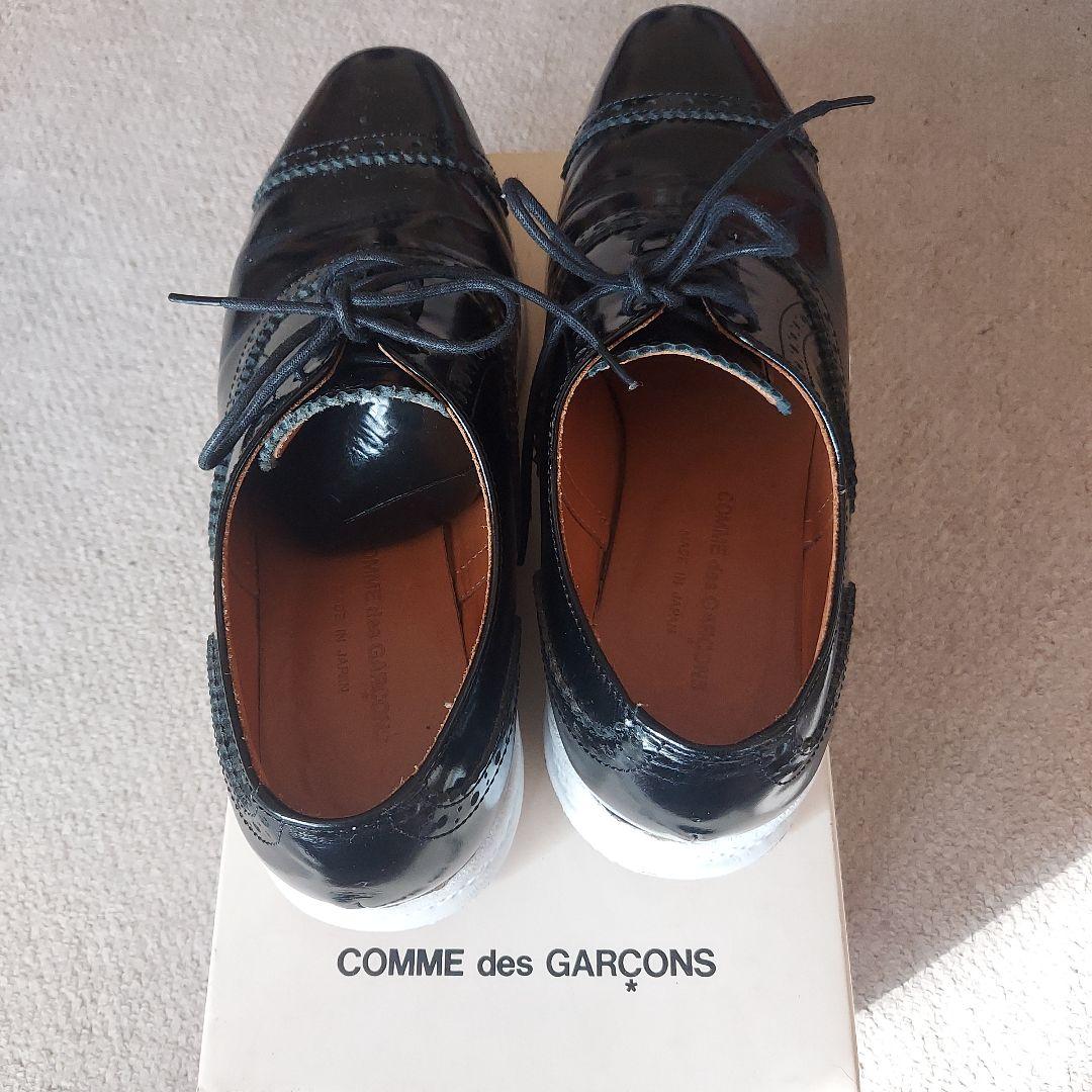 COMME des GARÇONS 黒 レザー ドレスシューズ