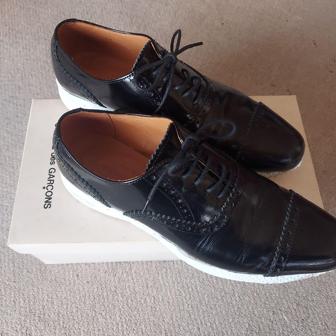 COMME des GARÇONS 黒 レザー ドレスシューズ