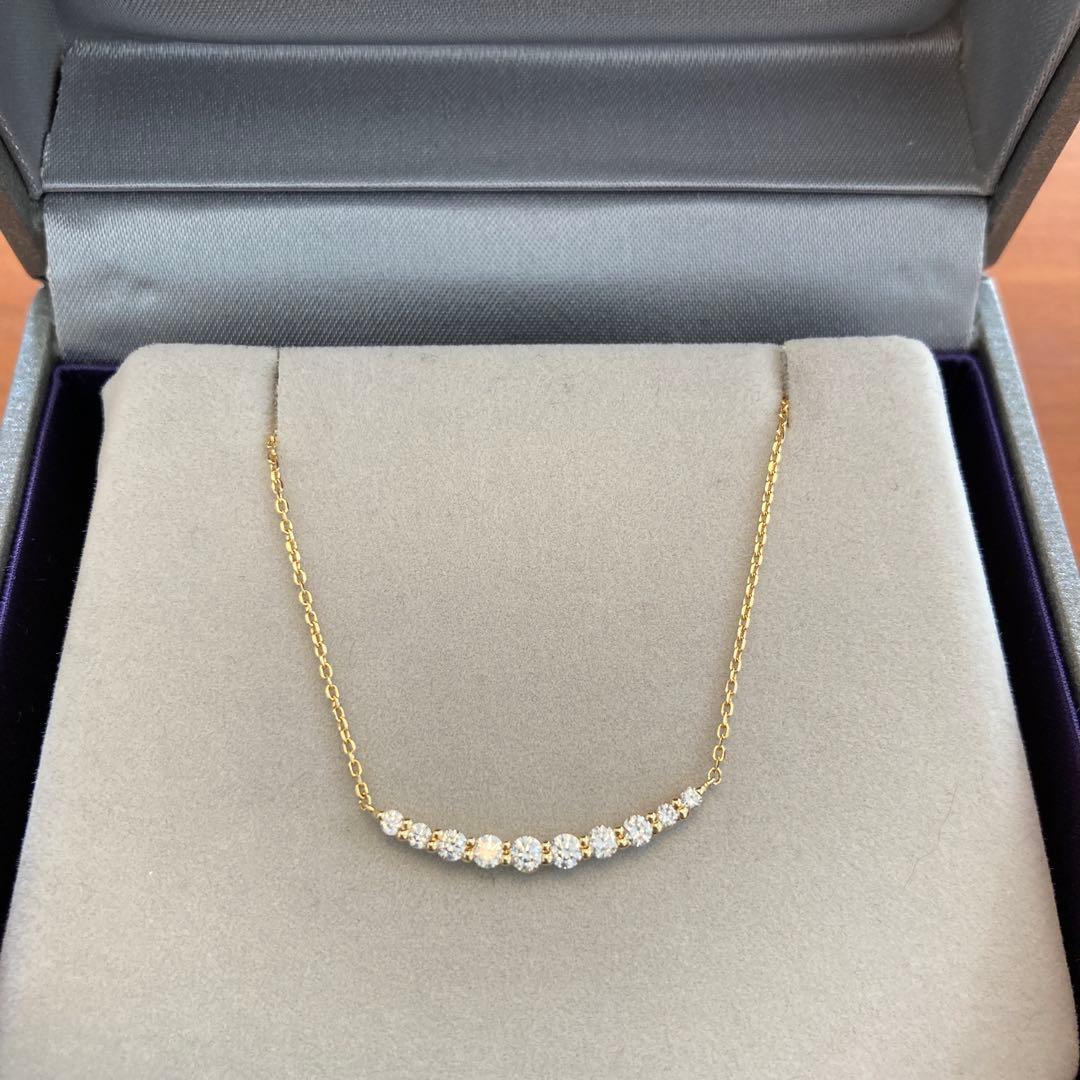 【ともママ】スタージュエリーK18TEN DIAMONDNECKLACE