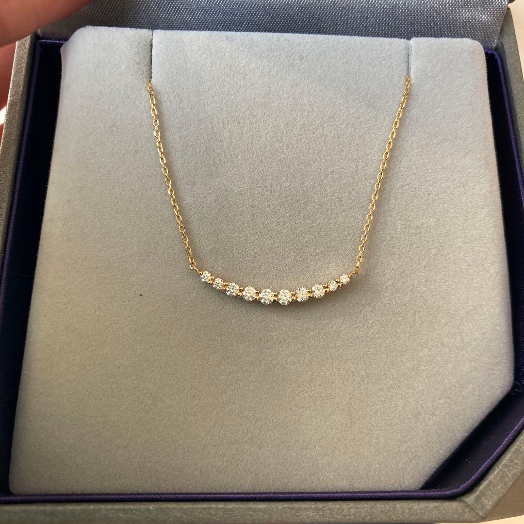 【ともママ】スタージュエリーK18TEN DIAMONDNECKLACE