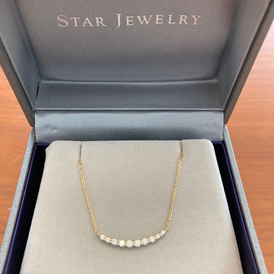 【ともママ】スタージュエリーK18TEN DIAMONDNECKLACE