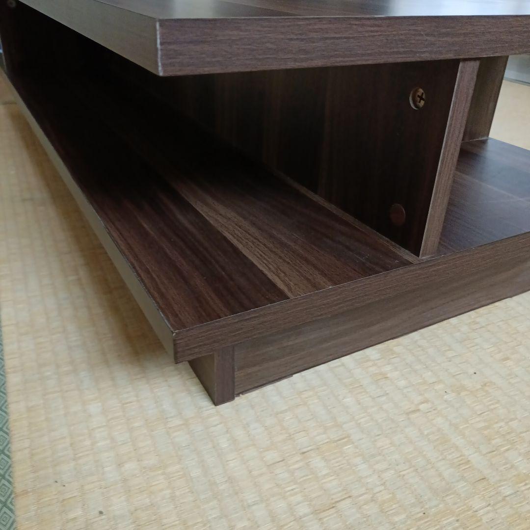 値下げ☆センターテーブル 幅115×奥行55cm 収納棚付き