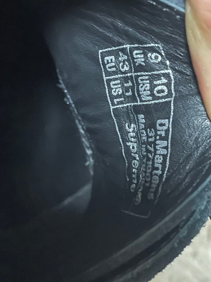 Dr. Martens x Supreme コラボローファー 黒