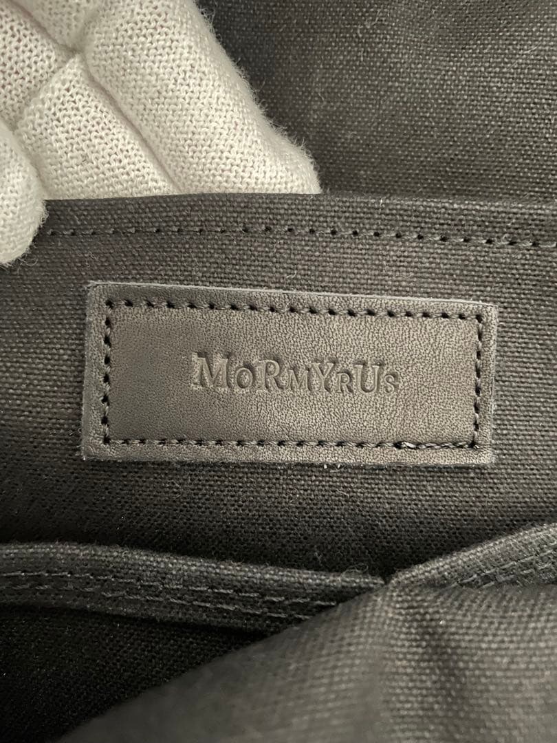 バッグ M071 MORMYRUS GLOSS LEATHER TOTE BLACK