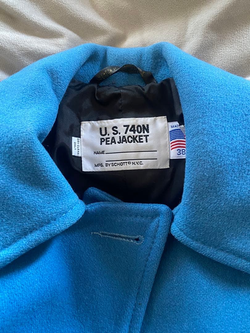 Schott ウールピーコートUS740N PEA JACKET サイズ38