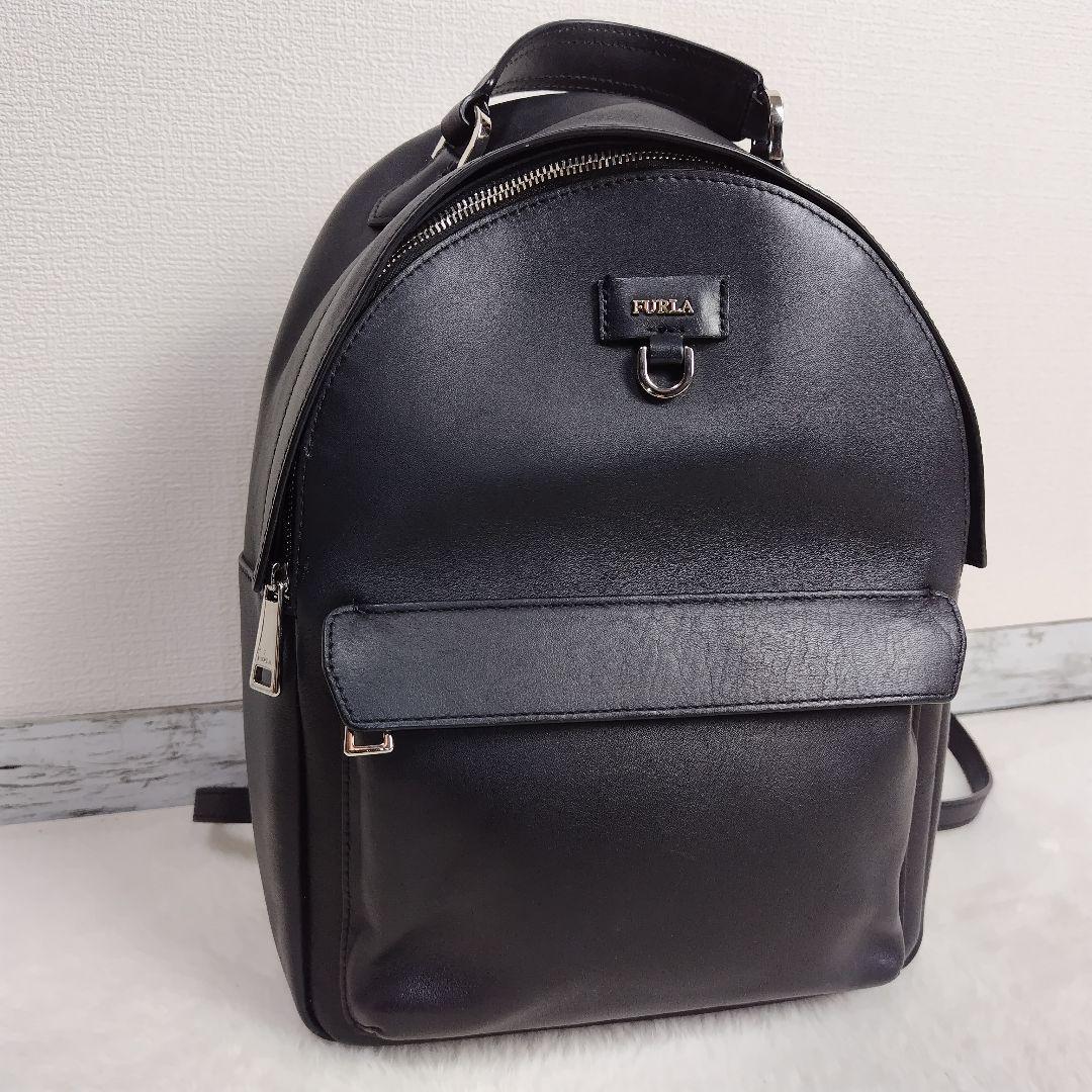 ✨美品✨FURLAファヴォラ　リュック　バックパック　レザー　メンズ　男女兼用