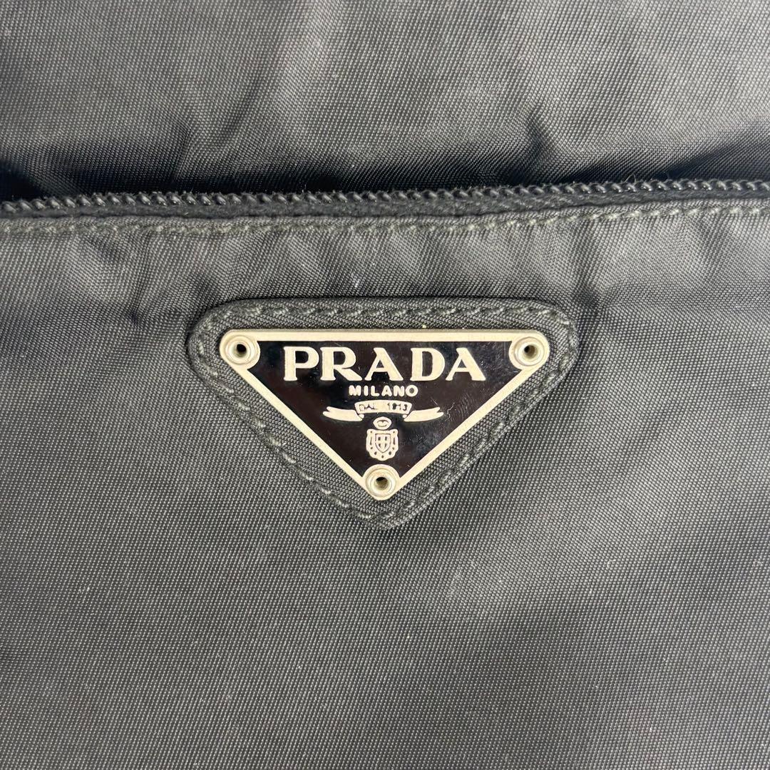 極美品 PRADA プラダ ミニショルダーバッグ サコッシュ ナイロン レザー