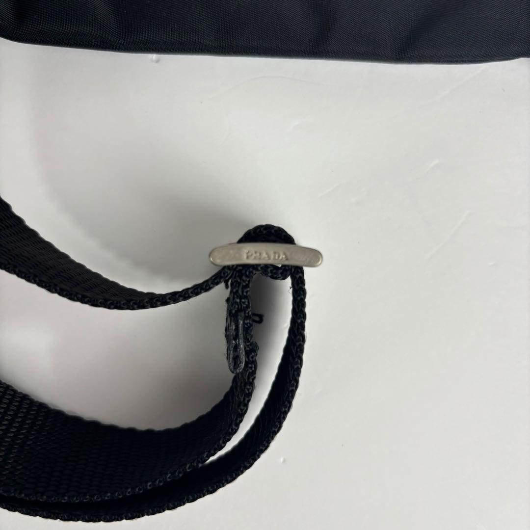 極美品 PRADA プラダ ミニショルダーバッグ サコッシュ ナイロン レザー