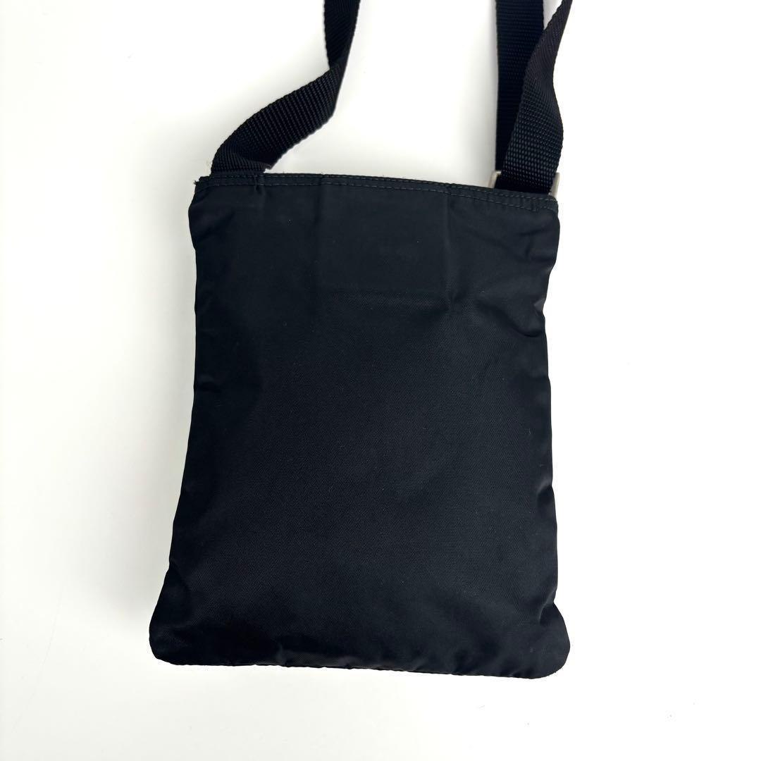 極美品 PRADA プラダ ミニショルダーバッグ サコッシュ ナイロン レザー