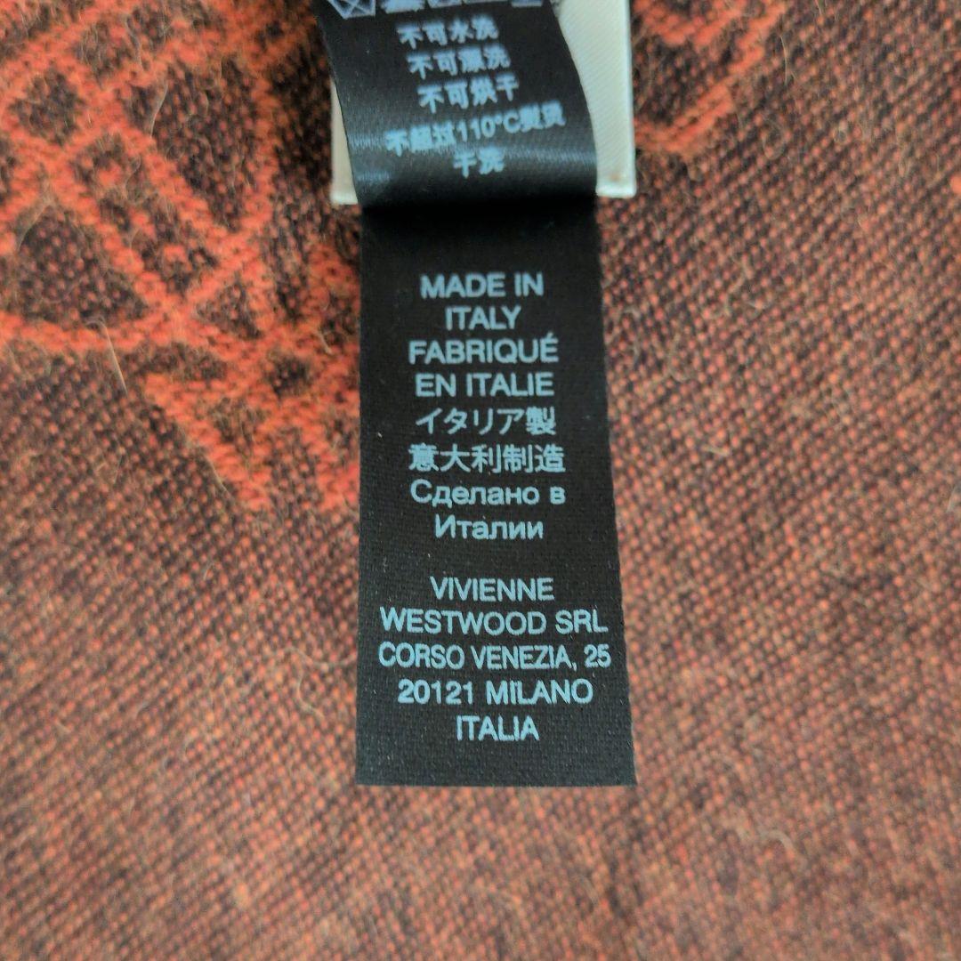 ヴィヴィアンウエストウッド リバーシブル　アルパカ混 マフラー ストール 総柄