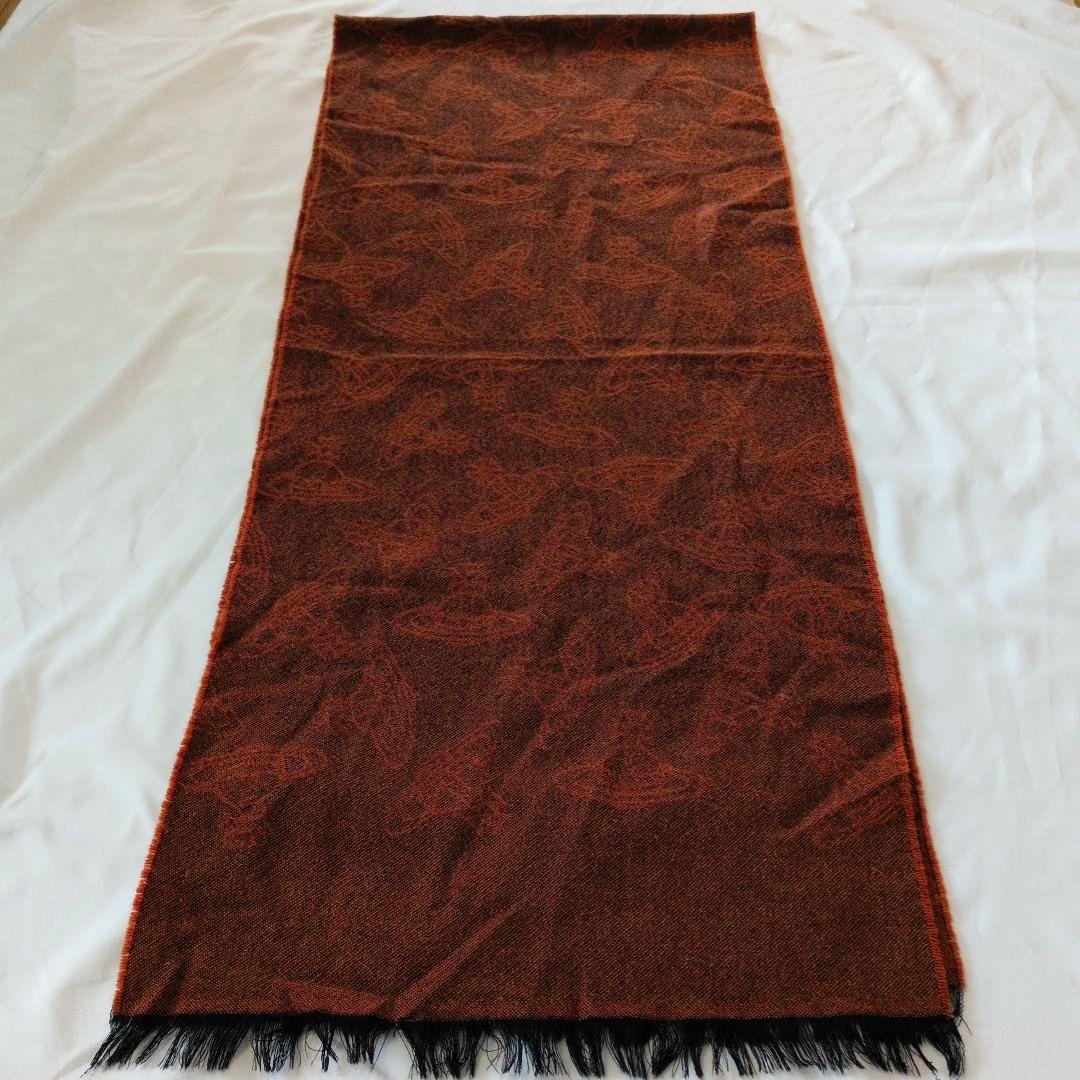 ヴィヴィアンウエストウッド リバーシブル　アルパカ混 マフラー ストール 総柄