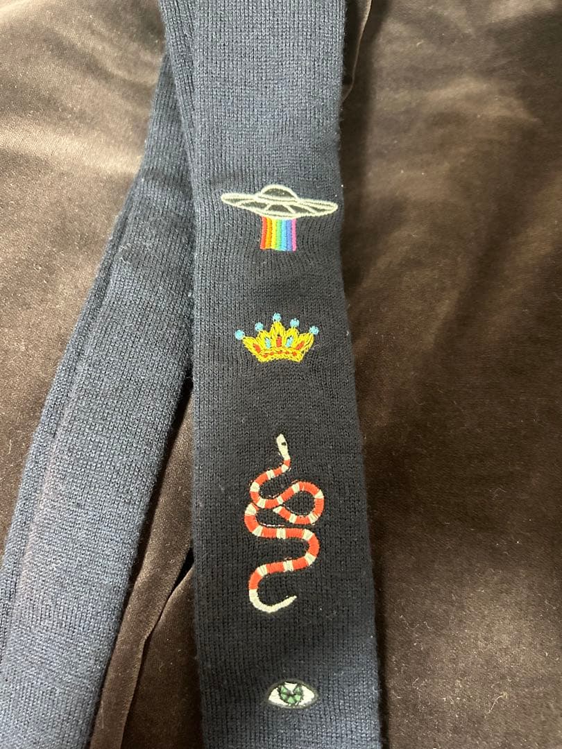 GUCCI 20SS エンブロイダリーネクタイ 「BTSテテ着用」