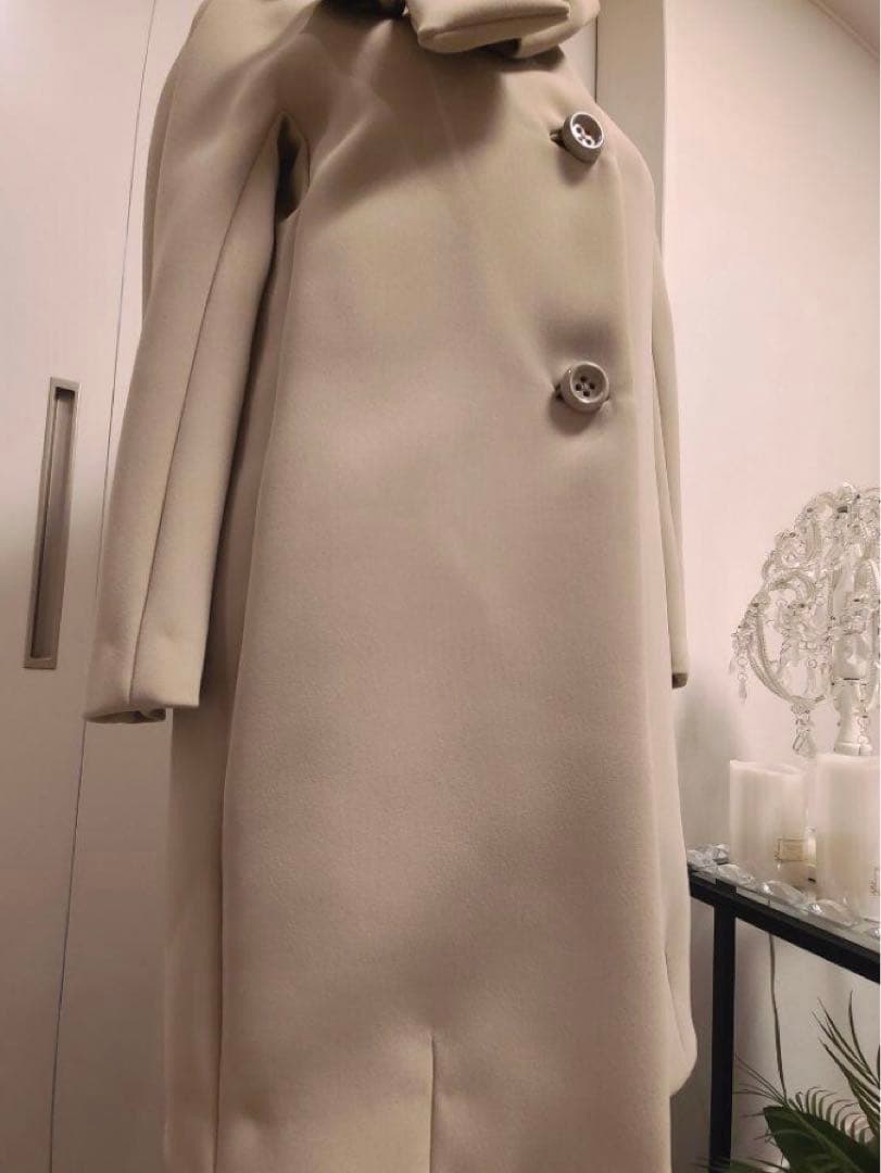 1/23お値下げkate spade♠︎美品ノーカラーリボンコート