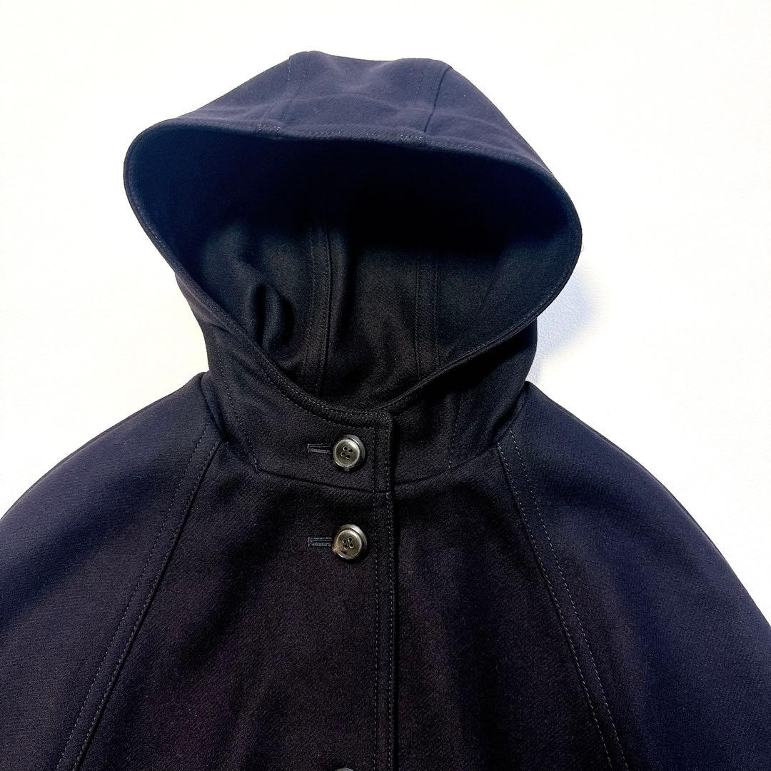 トゥモローランドコレクション ポンチョ フード付きケープコート カシミア混ウール