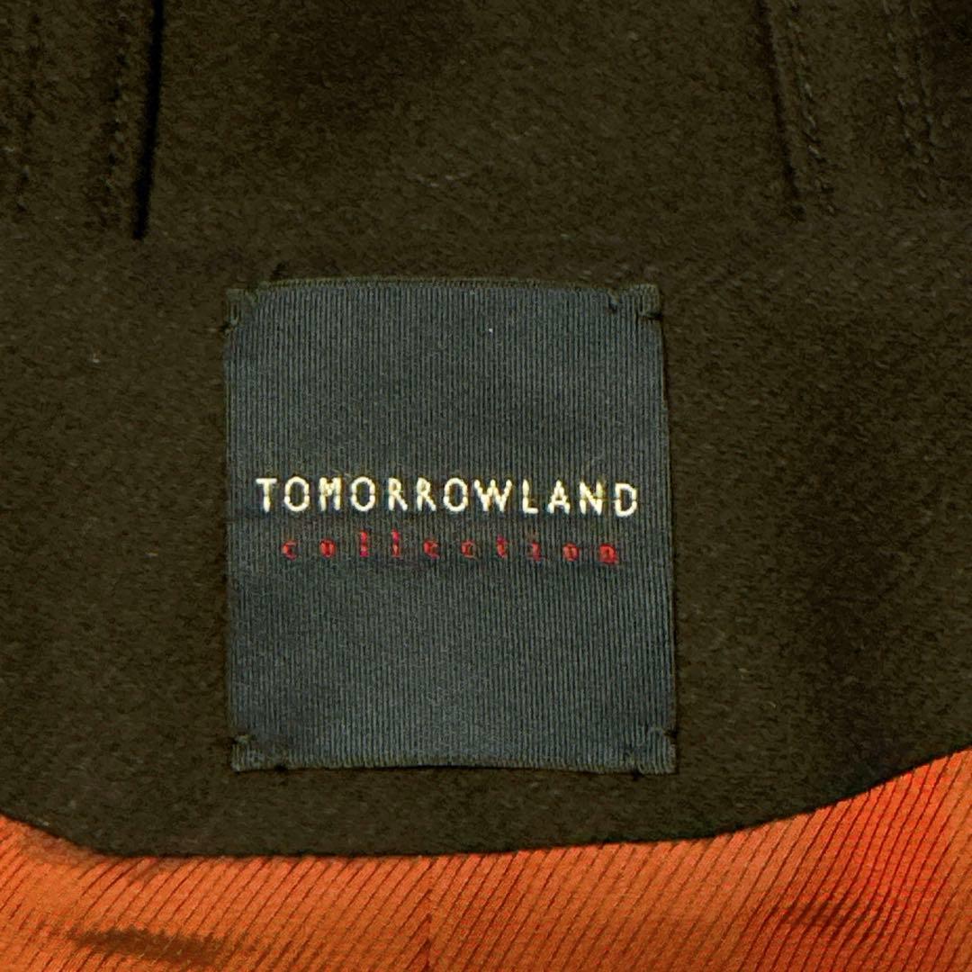 トゥモローランドコレクション ポンチョ フード付きケープコート カシミア混ウール