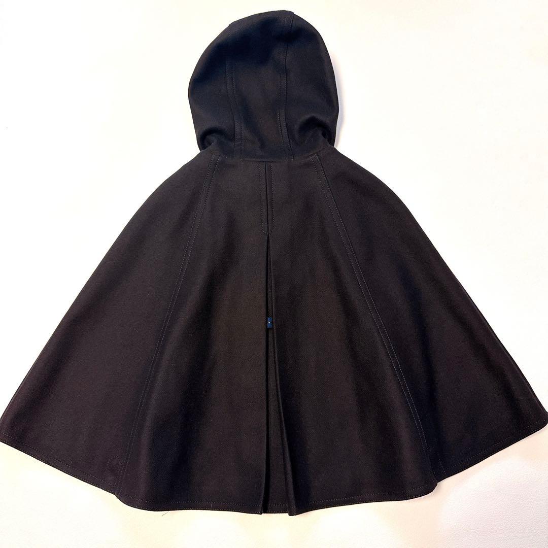 トゥモローランドコレクション ポンチョ フード付きケープコート カシミア混ウール