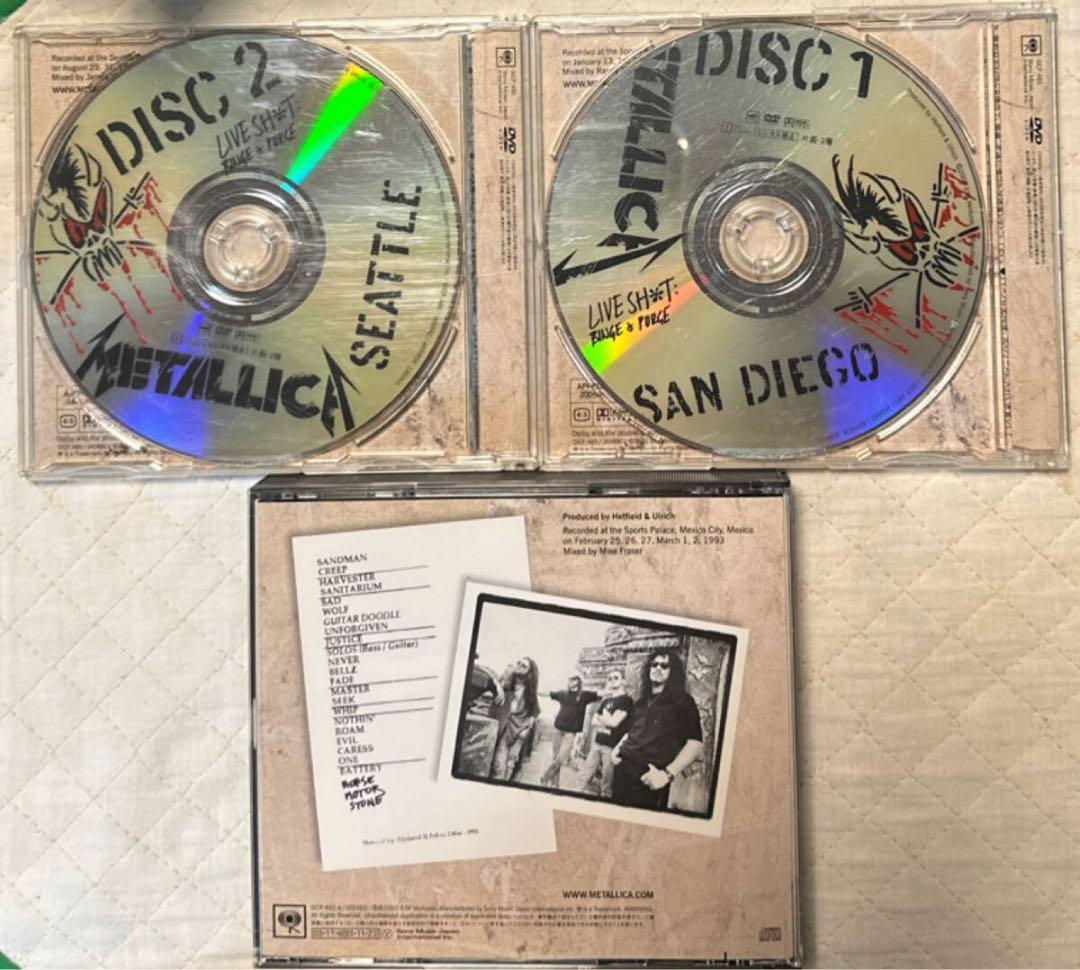 国内盤3CD＋2DVD！メタリカ/LIVE SHIT:BINGE & PURGE